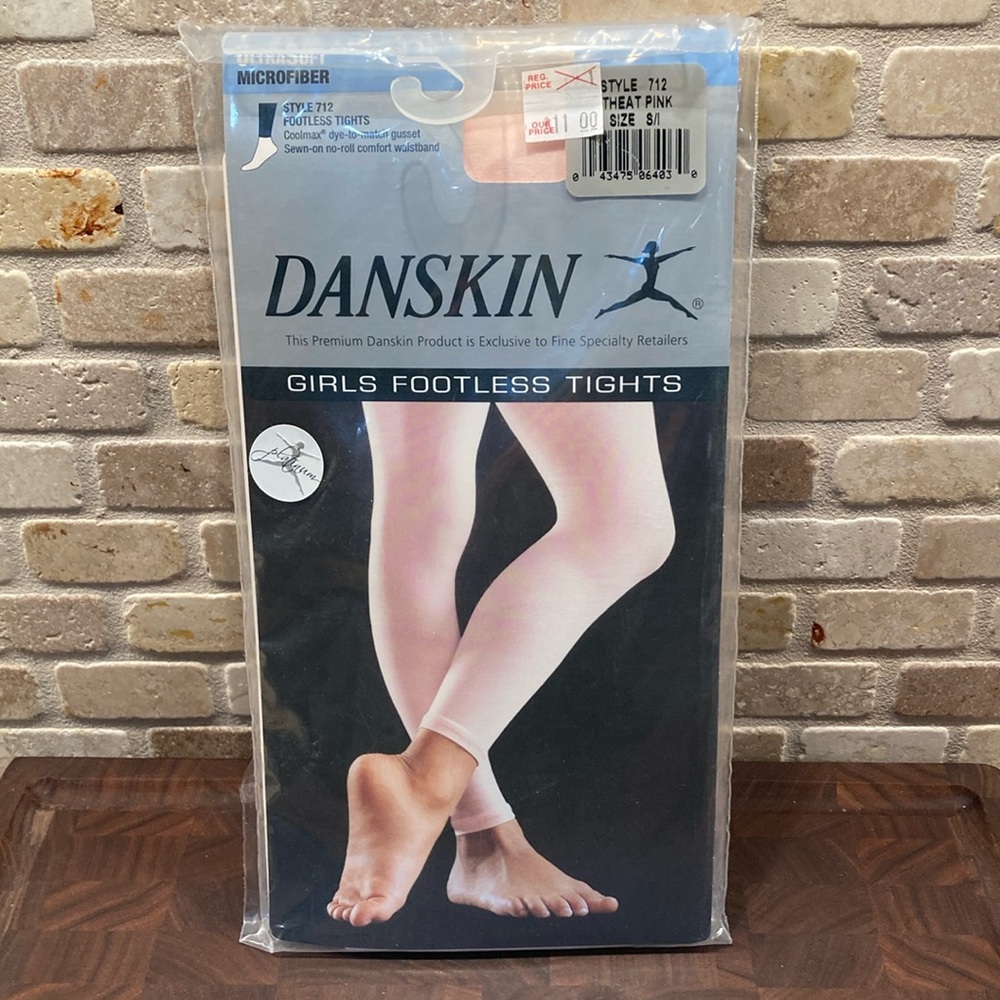 Danskin Girls Footless Tights